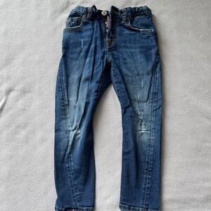 DSQUARED2 Relaxed Fit Distressed Blue Jeans